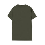 T-shirt maniche corte con logo in cotone verde