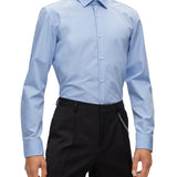 Slim fit shirt with Italian collar