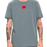 T-Shirt con box logo in jersey