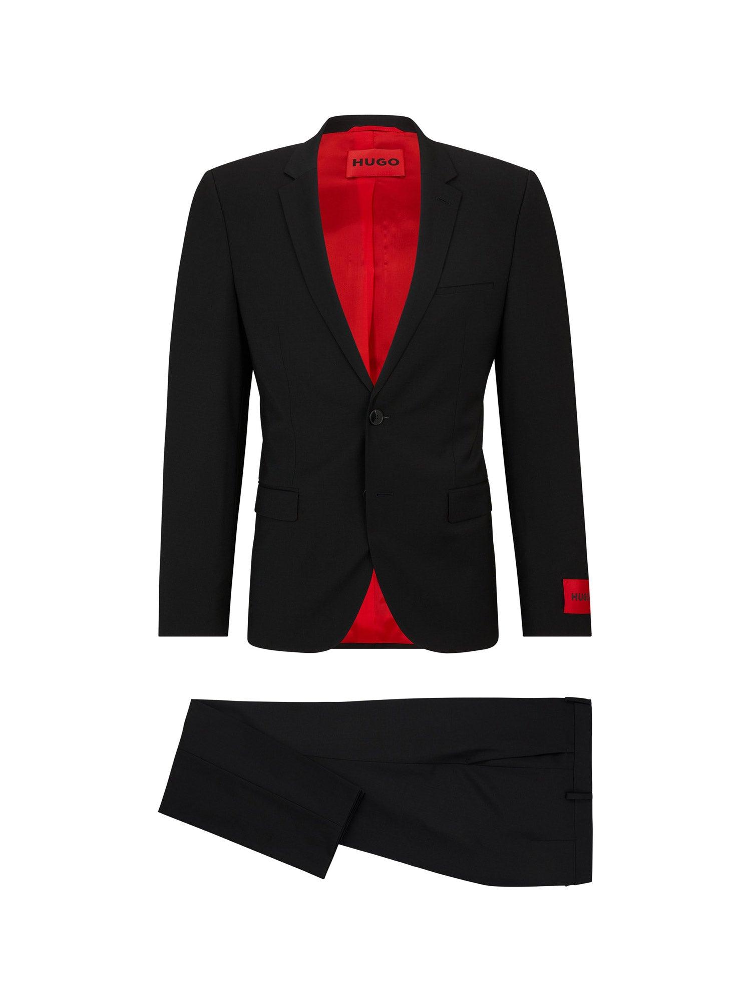 Abito extra slim fit monopetto in frescolana - CityModa