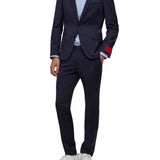 Extra slim fit single-breasted suit in fresh wool