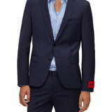 Abito extra slim fit monopetto in frescolana