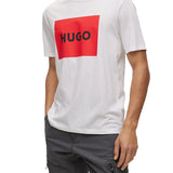 T-Shirt con stampa box logo in jersey