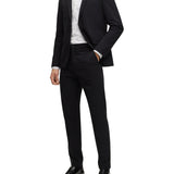 Abito slim fit monopetto in tessuto stretch