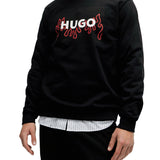 Sweatshirt with box-logo print