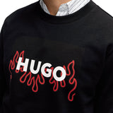 Sweatshirt with box-logo print