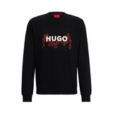 Sweatshirt with box-logo print