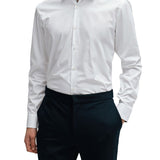 Camicia slim fit con collo Italiano