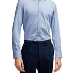 Camicia slim fit con collo Italiano - CityModa