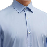 Camicia slim fit con collo Italiano