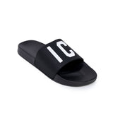 Ciabatta logo lettering pvc nero