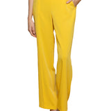 Pantalone elegante con catena giallo