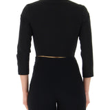 Giacca 3/4 con zip nero