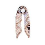 Stola stampa funky animalier marrone