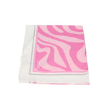 Foulard 120X120 zebra rosa