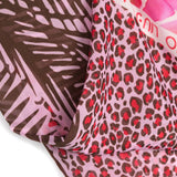 Foulard 120X120 palma fucsia