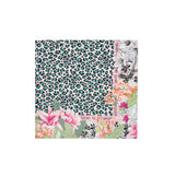 Foulard stampa animalier grigio chiaro