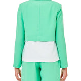 Giacca crop verde