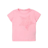 T-shirt maniche corte stella rosa