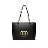 Shopper bag with black heart logo