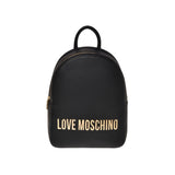 Big backpack with maxi black lettering logo