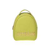 Small backpack with maxi yellow lettering logo