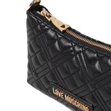 Quilted shoulder bag with gold and silver chain