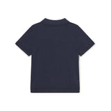 Blue baby tricot cotton polo shirt