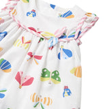 Baby girl dress with matching diaper cover