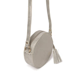 Borsa rotonda con nappe beige