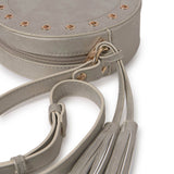 Borsa rotonda con nappe beige