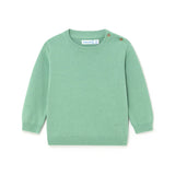 Maglione girocollo basic neonato verde