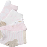 Set 4 pack calzini neonata rosa multi