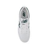 BB480 WHITE/GREEN LEATHER/TEXTILE SNEAKER