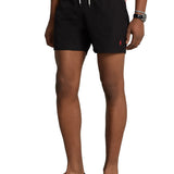 Traveler basic black logo swim shorts