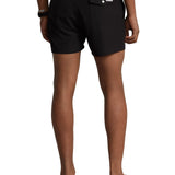 Traveler basic black logo swim shorts