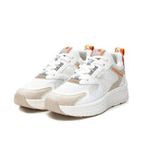 Sneakers bianche con inserti beige