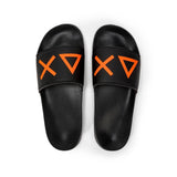 Beach slippers with black logo