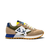 JAKI TWO-TONE BEIGE/MILITARY SNEAKERS