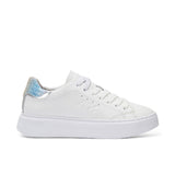 GRACE LEATHER WHITE/SILVER SNEAKERS