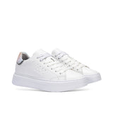 SNEAKER GRACE LeaTHER   BIANCO/ARGENTO