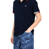 Polo Tjm slim flag cuffs blu