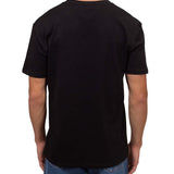 T-shirt Regular fit con linear logo ricamato nero