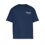 T-shirt oversize TJM Serif luxe blu