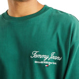 TJM Serif luxe green oversized t-shirt