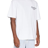 TJM Serif luxe white oversized t-shirt