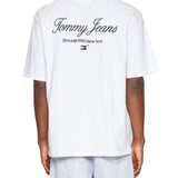 TJM Serif luxe white oversized t-shirt