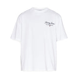 TJM Serif luxe white oversized t-shirt