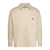 Giacca overshirt TJM Quiltedeffetto trapuntato beige