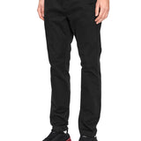 Austim slim fit black chino trousers